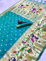 Soft Silk Broad Border Kanchivaram Paithani Saree