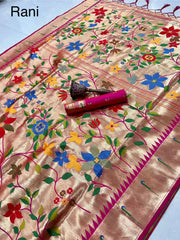 Soft Silk Brocket Kanchivaram Paithani Saree