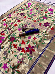 Soft Silk Brocket Kanchivaram Paithani Saree