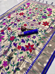 Soft Silk Brocket Kanchivaram Paithani Saree