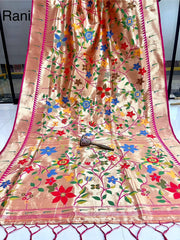 Soft Silk Brocket Kanchivaram Paithani Saree