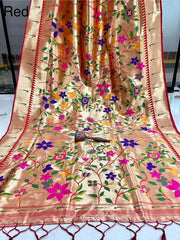 Soft Silk Brocket Kanchivaram Paithani Saree