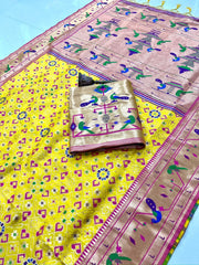 Soft Kanchivaram Patola Paithani Silk Saree