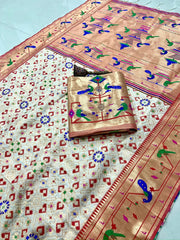 Soft Kanchivaram Patola Paithani Silk Saree