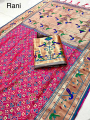 Soft Kanchivaram Patola Paithani Silk Saree
