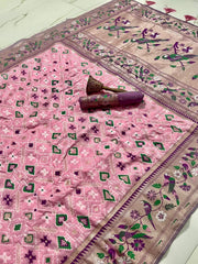 Authentic Kanchivaram Patola Paithani Silk Saree