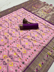 Traditional Kanchivaram Patola Paithani Silk Saree