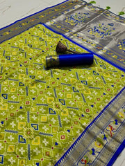 Traditional Kanchivaram Patola Paithani Silk Saree