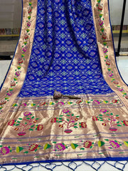 Royal Kanchivaram Patola Paithani Silk Saree