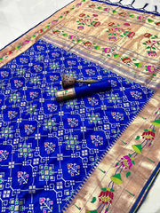 Royal Kanchivaram Patola Paithani Silk Saree