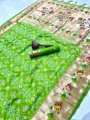 Royal Kanchivaram Patola Paithani Silk Saree