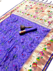 Royal Kanchivaram Patola Paithani Silk Saree
