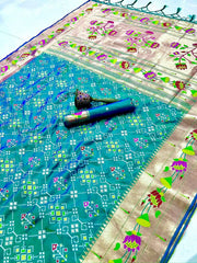 Royal Kanchivaram Patola Paithani Silk Saree