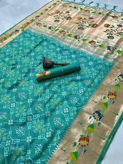 Royal Kanchivaram Patola Paithani Silk Saree