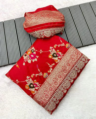 Kanchi Meets Tradition – Khadi Dola Cotton Bridal Saree