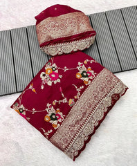 Kanchi Meets Tradition – Khadi Dola Cotton Bridal Saree