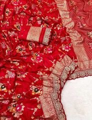 Kanchi Meets Tradition – Khadi Dola Cotton Bridal Saree