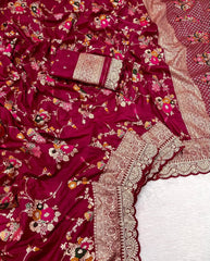 Kanchi Meets Tradition – Khadi Dola Cotton Bridal Saree