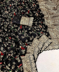 Sabyasachi-Inspired Pure Khadi Dola Cotton Bridal Saree