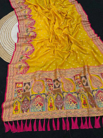 Pashmina Darbari Silk Traditional Artistry Saree