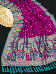 Pashmina Darbari Silk Traditional Artistry Saree