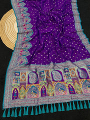 Pashmina Darbari Silk Traditional Artistry Saree