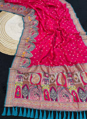 Pashmina Darbari Silk Traditional Artistry Saree