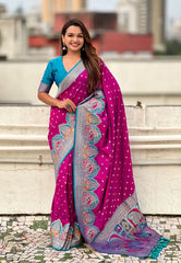Pashmina Darbari Silk Traditional Artistry Saree