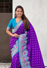 Pashmina Darbari Silk Traditional Artistry Saree