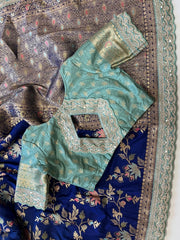 Banarasi Dolla Silk Sequence Work Sarees (Unstiched Blouse)