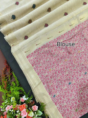 New Concept Resham Weaving Muga Cotton Paithani Saree