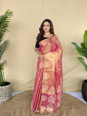 Premium Zari Tissue Silk Saree