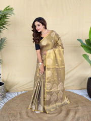 Premium Zari Tissue Silk Saree