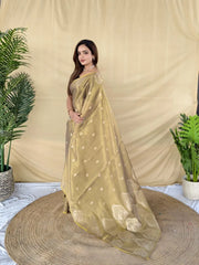 Premium Zari Tissue Silk Saree