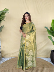 Premium Zari Tissue Silk Saree