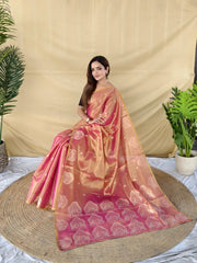 Premium Zari Tissue Silk Saree