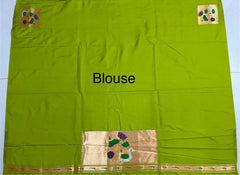 Pure Soft Swan & Lotus Paithani Silk Saree