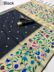 Alia Bhatt–Inspired Soft Silk Kanchivaram Paithani Saree