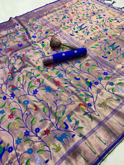 Pure Soft Kanchivaram Brocade Paithani Silk Saree