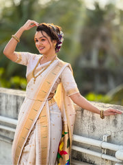 Maharashtra Best Seller Wedding Special Nauvari Paithani Soft Silk Saree