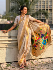 Maharashtra Best Seller Wedding Special Nauvari Paithani Soft Silk Saree