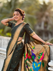 Maharashtra Best Seller Wedding Special Nauvari Paithani Soft Silk Saree