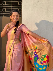Maharashtra Best Seller Wedding Special Nauvari Paithani Soft Silk Saree
