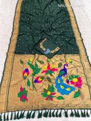 Maharashtra Best Seller Wedding Special Nauvari Paithani Soft Silk Saree
