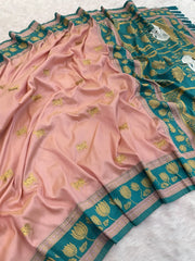 Soft Silk Paithani Nandi Motifs Saree