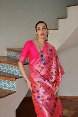 Soft Banarasi Silk Traditional Paithani Saree