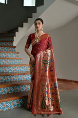 Soft Banarasi Silk Traditional Paithani Saree