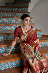 Soft Banarasi Silk Traditional Paithani Saree
