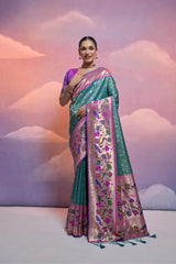 Rich Banarasi Soft Kanjivaram Paithani Saree