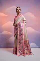 Rich Banarasi Soft Kanjivaram Paithani Saree